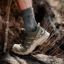 STOX Energy Socks Wandersocke Kompression Hiking Merino Ankle Socks (gezielte Kompression) grau Herren - 1 Paar