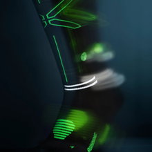 Skarpety biegowe STAX Energy Socks odblaskowe kompresyjne (wspomagają krążenie) czarne męskie - 1 para
