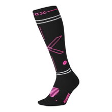 Skarpety biegowe STAX Energy Socks odblaskowe kompresyjne (wspomagają krążenie) czarne damskie - 1 para
