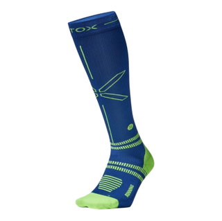 STOX Energy Socks Running Socks Compression (promotes circulation) dark blue/yellow men's - 1 pair