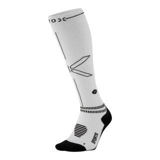 STOX Energy Socks Sports Socks Compression Sports Socks Calf (promotes circulation) white/black men's - 1 pair