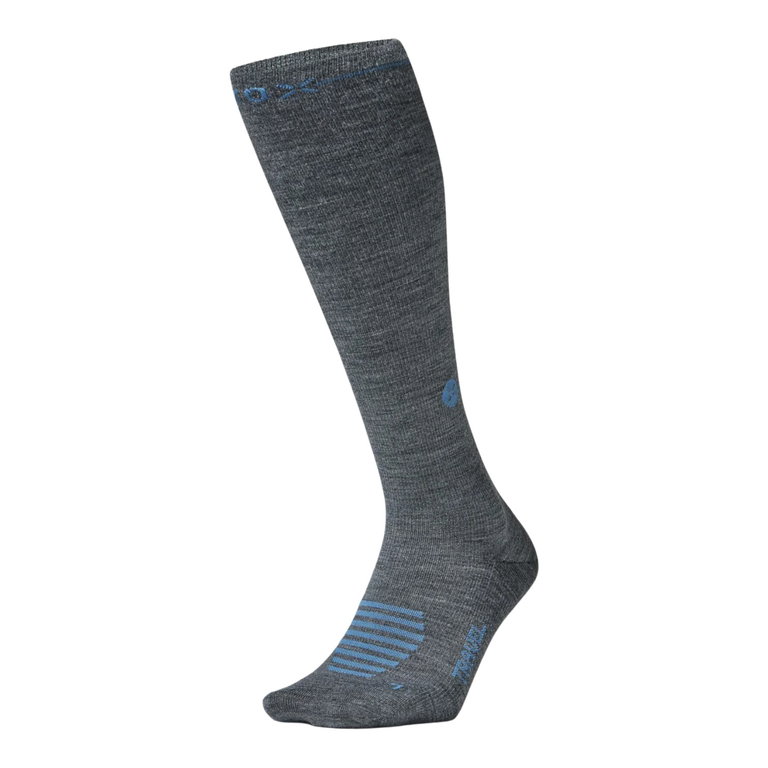Skarpety energetyczne STOX Skarpety dzienne Travel Merino kompresyjne (wspomagają krążenie) szare męskie - 1 para
