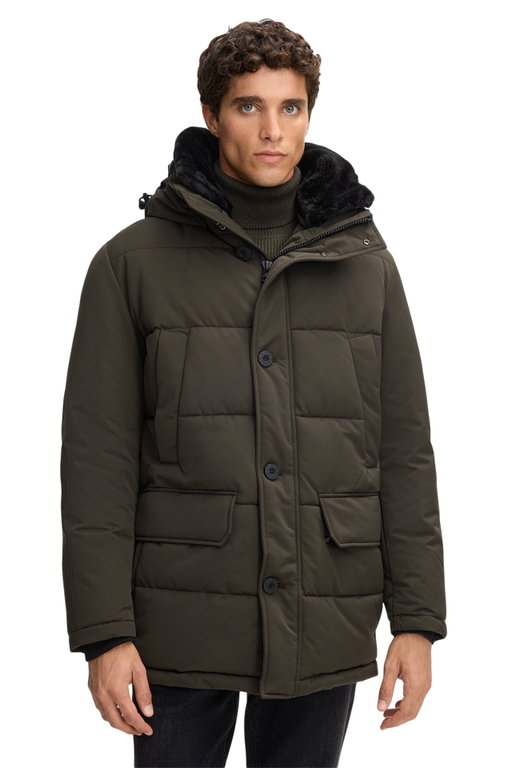 STRELLSON Winterjacke Plaza 2.0 (Steppjacke, wind- und wasserfest) olivegrün Herren