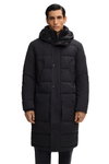 STRELLSON Winter Coat Crasher (Quilted Coat, wind and water repellent) black men's