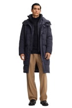 STRELLSON Winter Coat Crasher (Quilted Coat, Wind and Water Resistant) Dark Blue Men's