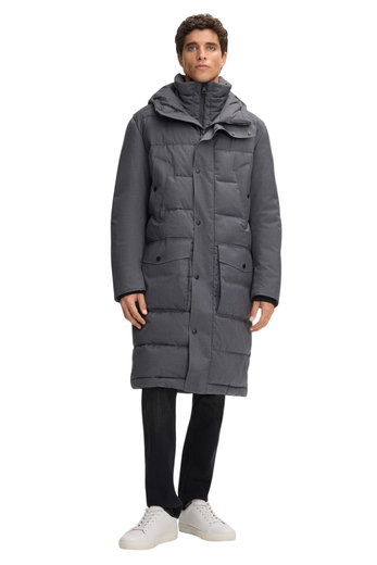 STRELLSON Wintermantel Crasher Fused (Steppmantel, wind- und wasserabweisend) grau Herren
