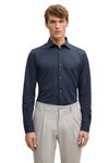 STRELLSON Langarmhemd Spike (Powerflex-Qualität) navyblau Herren