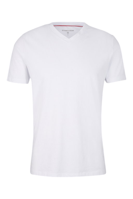 STRELLSON Tshirt V-Neck (2er-Pack) weiss Herren - 2 Stück