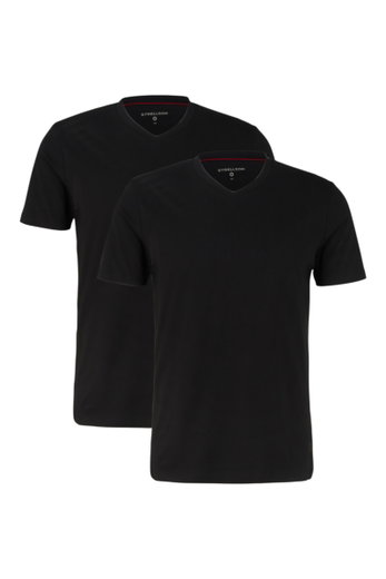 STRELLSON V-Neck T-shirt (Pack of 2) black men's - 2 pieces
