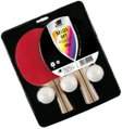 Sunflex Tischtennisschläger Set Midi (2 Midischlägern und 3 TT-Bällen, Plastikball 40+) - 2er Pack Blister