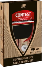 Sunflex Table Tennis Racket Set Contest - 2 rackets with Samurai rubber, inward pips with 1.5mm sponge + 3 balls in cardboard packaging