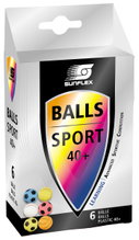 Sunflex Tischtennisball Sport bunt - 6 Stück
