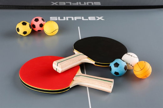 Sunflex Tischtennisball Sport bunt - 6 Stück