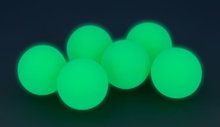 Sunflex Table Tennis Ball Glowing/Luminous Green - 6 Pieces