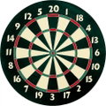Sunflex Dartscheibe Deluxe inkl. 6 Darts (Dartscheibe aus Papier in Turniergröße)