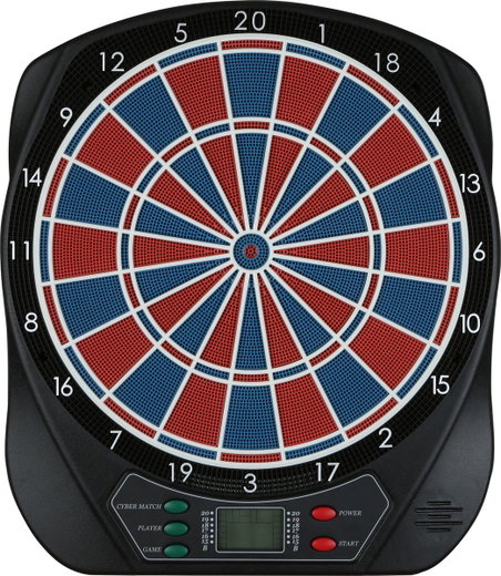 Sunflex Electronic Dartboard Primo - for up to 8 players including 6 darts, features 21 game modes with 65 variations - 1 piece