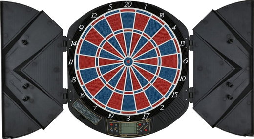 Sunflex Dartscheibe Elektronik Expert - bis zu 8 Spieler mit 6 Darts, 21 Spielmodi mit 65 Variationen - 1 Stück