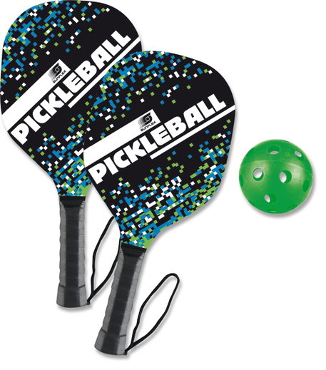 Sunflex Pickleball Schläger Set (2x Schläger, 1x Ball, Tragebeutel)