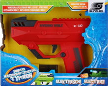 Sunflex Water Spray Gun Typhoon - electronic water spray gun 650ml with battery (approx. 20 min.) - red - 1 piece