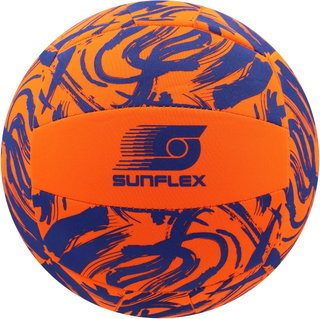 Sunflex Volleyball Beach and Funball Neoprene (Size 5) Funky Scribble orange - 1 ball