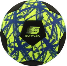 Sunflex Fussball Neopren (Große 5) Funky Crossed blau/gelb - 1 Ball