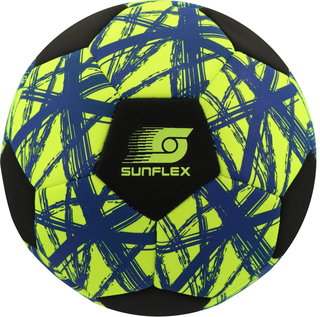Sunflex Football Neoprene (Size 5) Funky Crossed blue/yellow - 1 Ball
