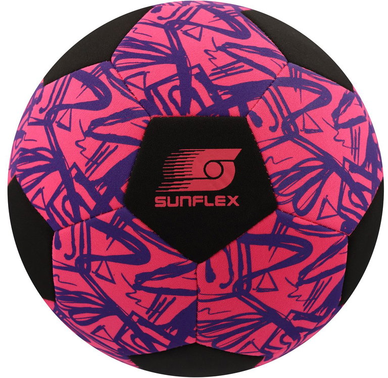 Sunflex Fussball Neopren (Große 5) Funky Strokes pink - 1 Ball