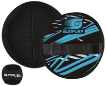 Sunflex Racket Set Sure Catch Action Pro (2 Velcro Gloves, 1 Ball) black/blue