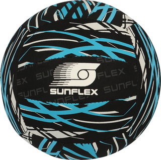 Sunflex Volleyball Beach and Funball Action Pro Neoprene (Size 3) - durable, elastic, soft, robust - black/blue - 1 ball