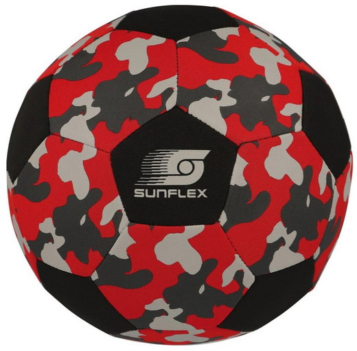 Sunflex Fussball Neopren (Große 5) Camo rot - 1 Ball