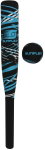 Sunflex Baseball Set Action Pro - weicher Neoprenüberzug, der das Verletzungsrisiko minimiert - schwarz/blau - 1 Stück