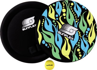 Sunflex Throwing Game Skilly Set Fireworks - elastic finger loops, neoprene black/blue/green - 1 set