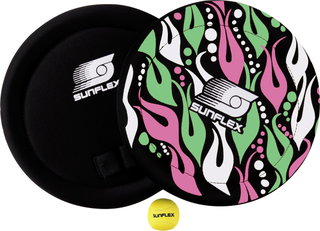 Sunflex Throwing Game Skilly Set Fireworks - elastic finger loops, neoprene black/pink - 1 set