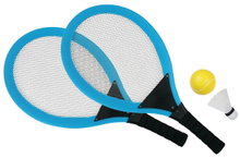 Sunflex Badminton Jumbo Set Junior (2x Schläger, 1x Federball , 1x Schaumstoffball)
