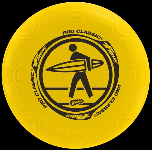 Sunflex Frisbee Pro Classic żółty 1 sztuka - idealny na plażę/łąkę -