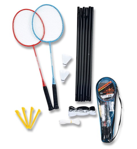 Sunflex Badminton Matchmaker Set Pro (2x Schläger, 2x Bälle, 1x Netz, 1x Tasche)