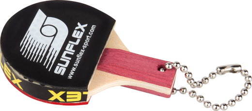 Sunflex Mini Table Tennis Racket Keychain - 1 piece