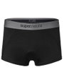 super natural Boxershort Bike Merino Unstoppable Padded (ergonomisches Sitzpolster) schwarz Herren