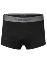 super natural Boxershort Bike Merino Unstoppable Padded (ergonomisches Sitzpolster) schwarz Herren