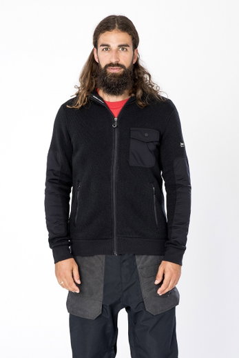 super natural Winterjacke Compound Techno schwarz Herren