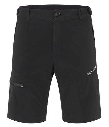 Super Natural Fahrradhose Merino Unstoppable Shorts (robust, stretchy, windabweisend) kurz schwarz Herren