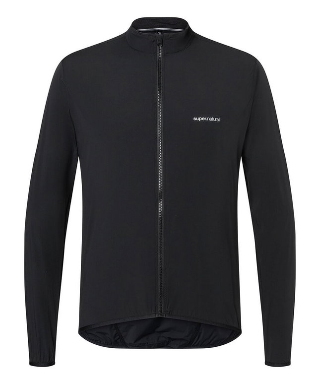 Super Natural Windbreaker Funktionsjacke Merino Unstoppable (Merino Funktionsjacke) schwarz Herren