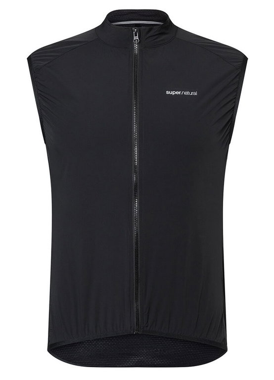 Super Natural Weste Merino Unstoppable Gilet (Merino Funktionsweste) schwarz Herren