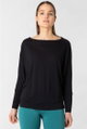 super natural Yoga Long Sleeve Shirt Kula Top (Merino Wool) black Women