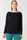 super natural Yoga-Langarmshirt Kula Top (Merinowolle) schwarz Damen