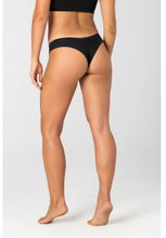 super natural Slip Base Thong 175 (Merinowolle) Unterwäsche schwarz Damen