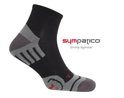 Sympatico Sport Sock Coolmax (Short Sock) black/gray - 2 pairs