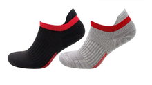 Sympatico Skarpetki Dziennie Sneaker Ari (wyściełana pięta i czubek) czarny/szary - 2 pary