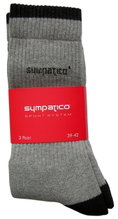 Sympatico Tennis Socks Crew (Cotton) grey - 3 Pairs