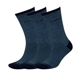 Sympatico Tennis Socks Crew (Cotton) denim blue - 3 pairs